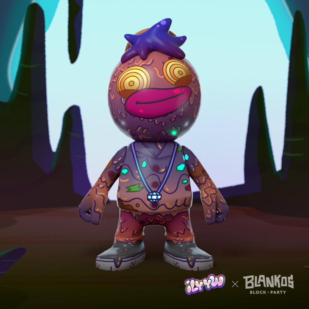 PlayBlankos's tweet photo. After the chaos of destruction, the world remakes itself. A hand reaches out of the primordial ooze - or wait, no! It is the ooze! Mudboi's weird, smiling face greets a new era.
Blankos Block Party x @ILYYWNFT https://t.co/5iCpvI6EPg