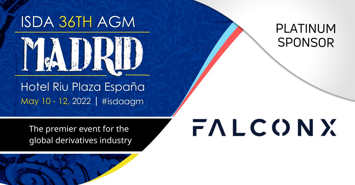 We’re proud to be a platinum sponsor for <a href="/ISDA/">ISDA</a>’s 36th Annual General Meeting in Madrid where our Deputy General Counsel Purvi R. Maniar will be leading a panel discussion around new priorities facing the global #derivatives market. #isdaagm Register here: bit.ly/38wdyjB