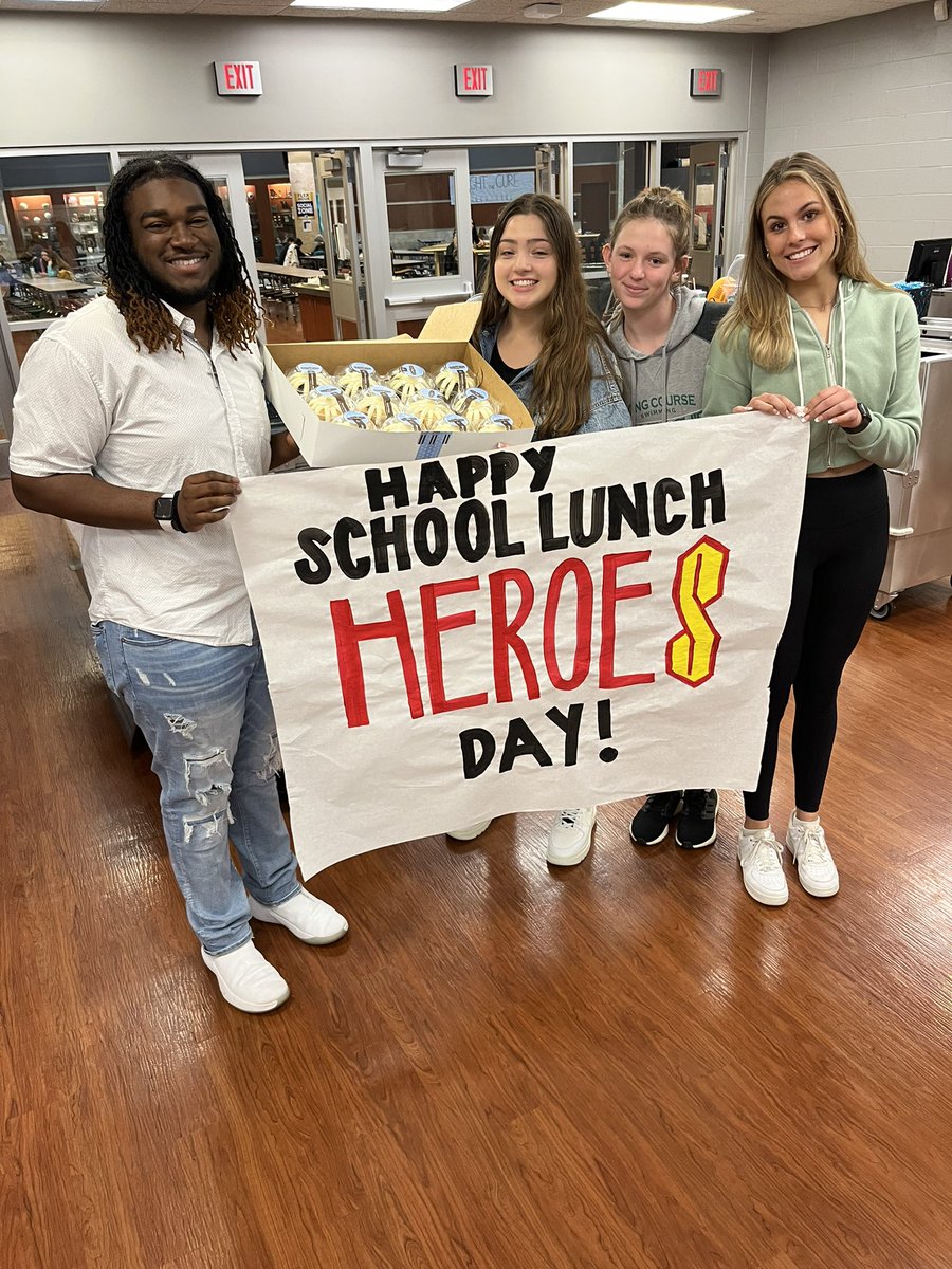 WE HAVE THE BEST STUDENTS! such a wonderful surprise today for Lunch hero Day! We LOVED everything! Thank you 😊