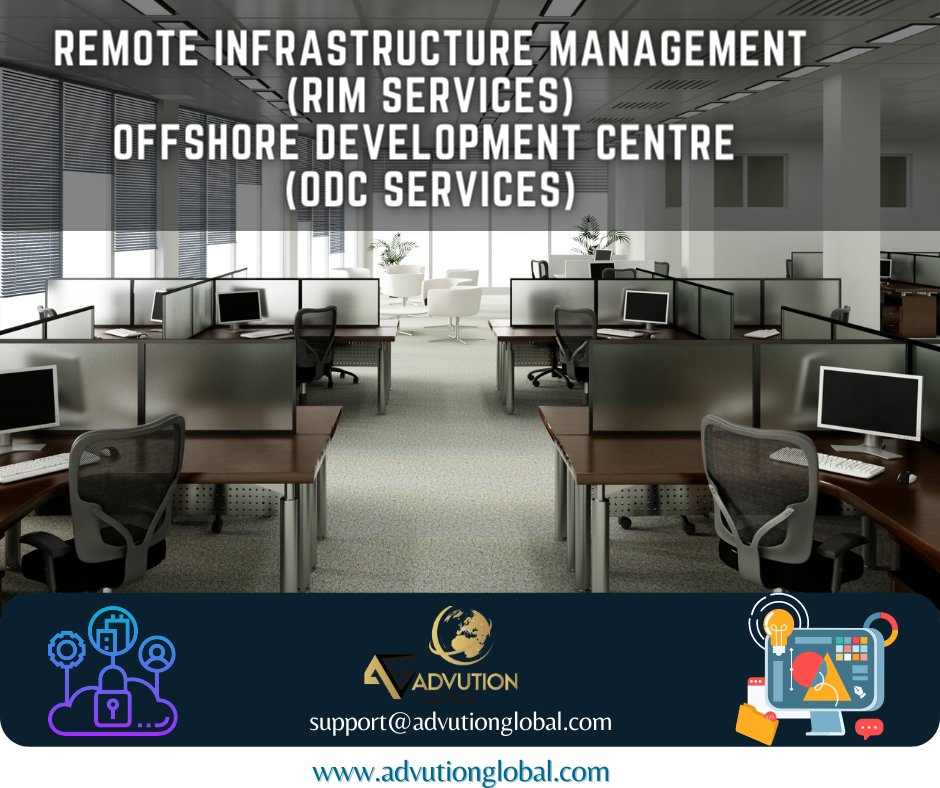 AdvutionG's tweet photo. Advution Global -  RIM Services (all sorts of services and maintenance support)
#RIMServices #RemoteInfrastructureManagement #ITInfrastructureManagement #ITinfrastructuremonittoring #BusinessOperationsSuppor #BusinessSupport #odcServices #offshoreDeliveryCenter #offshoreservices https://t.co/3htF1LzhSs