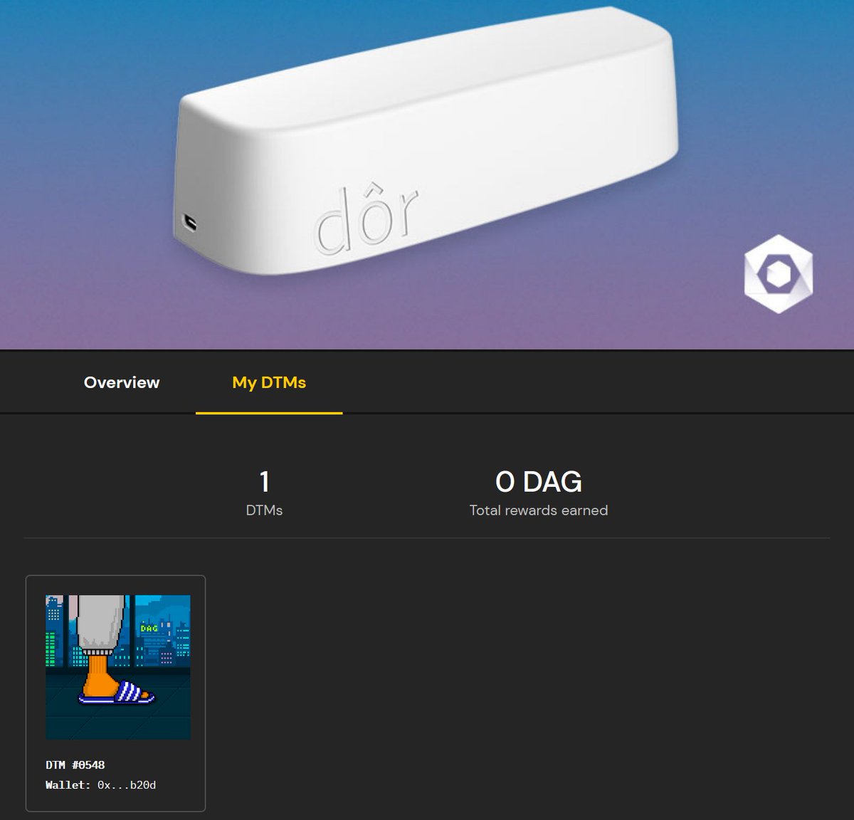 CryptoFirebird's tweet photo. Received my @DorTechnologies traffic miner NFT today ๐ป Registration on @LatticeExchange was a very smooth process! Now let's start earning that passive $DAG income ๐ฅ $DAG ๐ #datapreneur #daglife https://t.co/2jAaDI54Tj