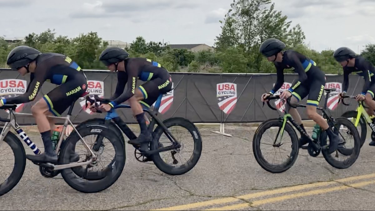 Nationals Race Report: @MarianCycling Knights Slot Into Third after Team Trials at Road Nationals - muknights.com/article/8898
