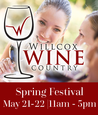 Weekend in Willcox Featuring our Friday Evening Four Course Winemakers Dinner (May 20) to support the Northern Cochise Community Hospital (6 PM - PM)

We have a combo special! 1 ticket to the dinner &amp; 1 ticket for the festival only $100 (at the door $130).
…llcox_spring_fest_2022.eventbrite.com