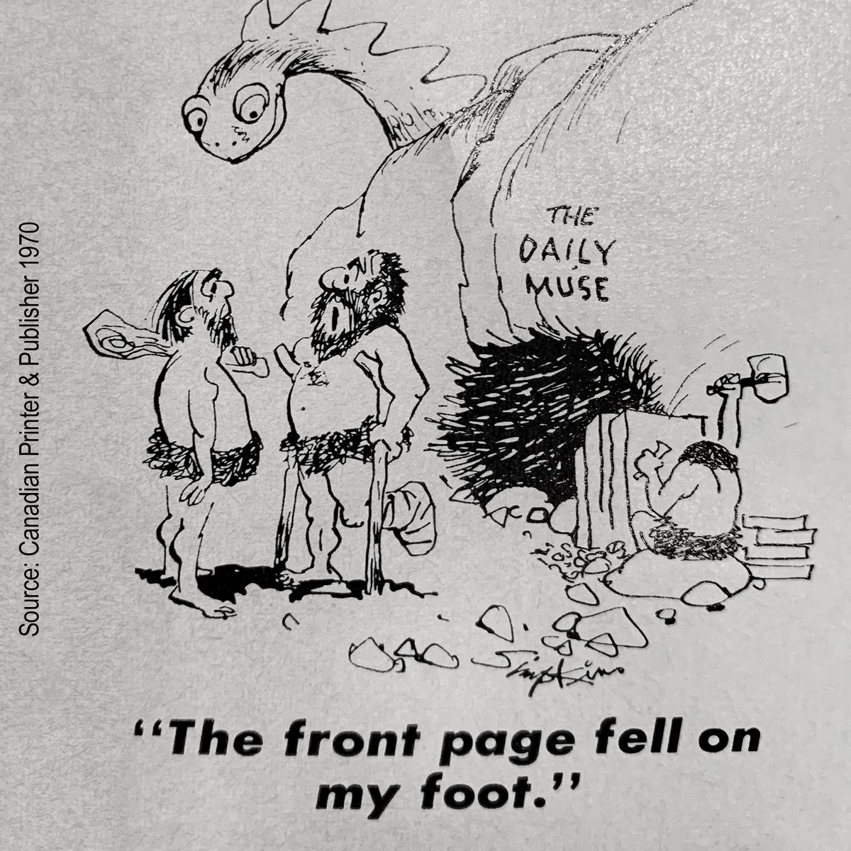 HowardIronWorks's tweet photo. Ouch! and Oops! Or, more likely, some expletives. Hope you have a better day than the man in the cartoon today.  In any event, have a great Mother’s Day weekend! #TGIF

#printingmuseum #stonelithography #lithostone #printmaker #frontpage #FridayFunnies #cartoon #MothersDay https://t.co/szF5x0k7Ks