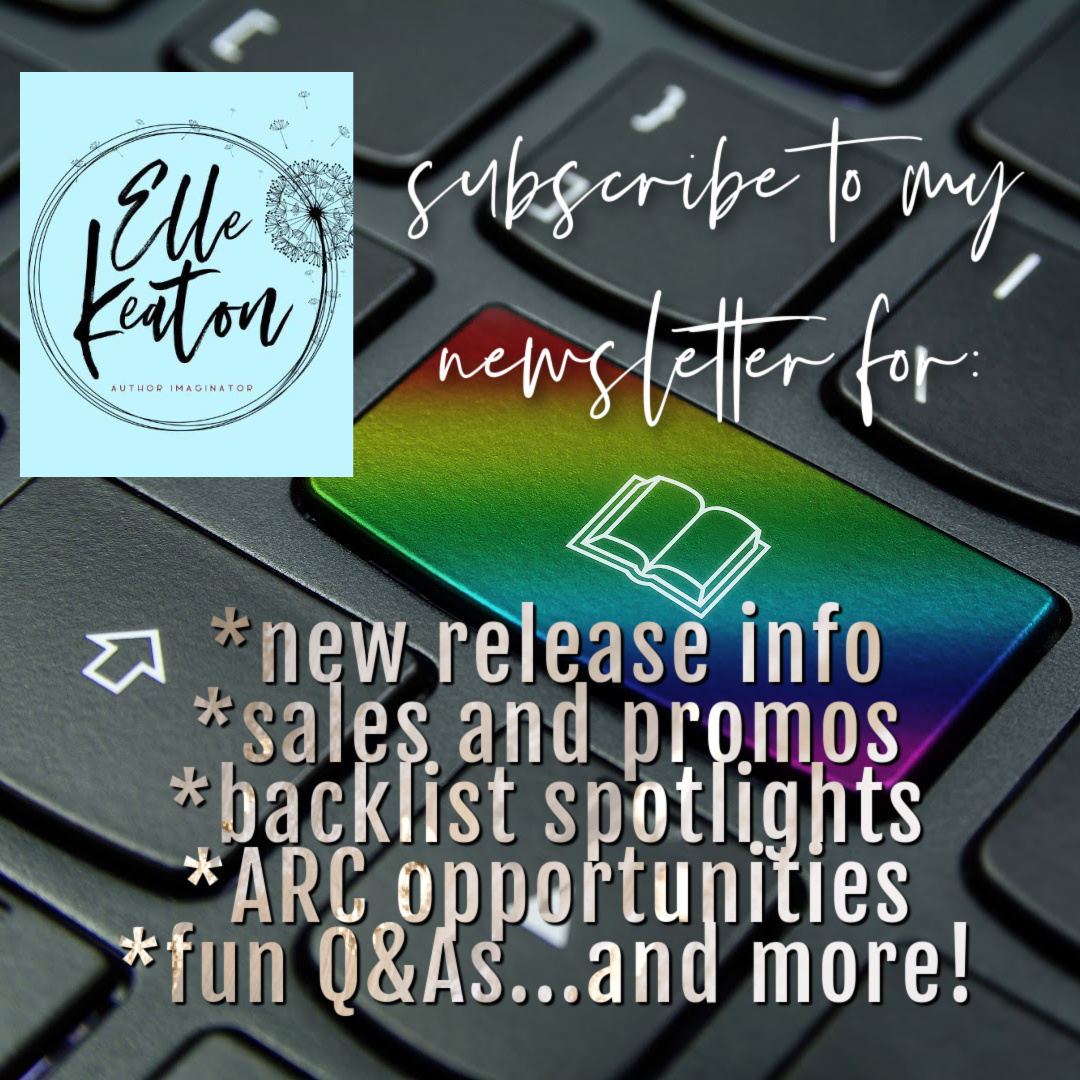 ellekeaton.com/the-highway-to…

💚a free short story
💙new release info
💜sales, promos, &amp; backlist spotlights
💙ARC opportunities
💚fun Q&amp;A's ... &amp; more!

#ElleKeaton #AuthorImaginator #HighwaytoElle #MMRomance #LGBTQRomance #Audiobooks #Newsletter #NewsletterFreebie #AuthorsOfTwitter