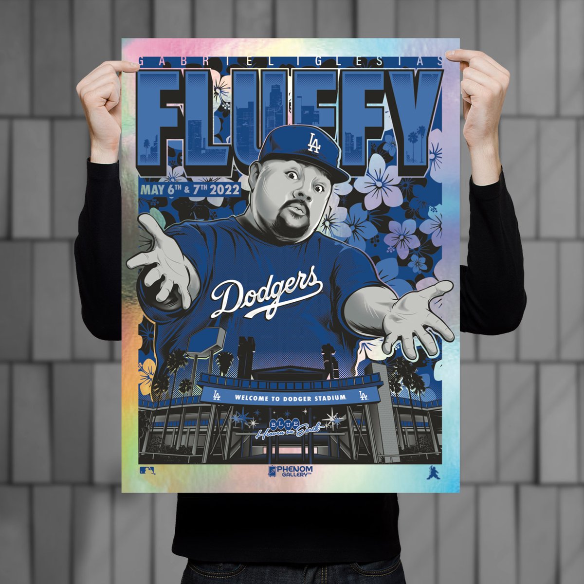 PhenomGallery's tweet photo. Available at @fluffyguy #DodgerStadium show tonight & tomorrow
@MLB x #Fluffy X #PhenomGallery Collab
#LimitedEdition prints available โข Two versions, standard and foil #GigPrint
โข Individually numbered โข Art by #NestoOne โข
Officially licensed by #MLB
#FluffyLA https://t.co/c5ndg5ubom