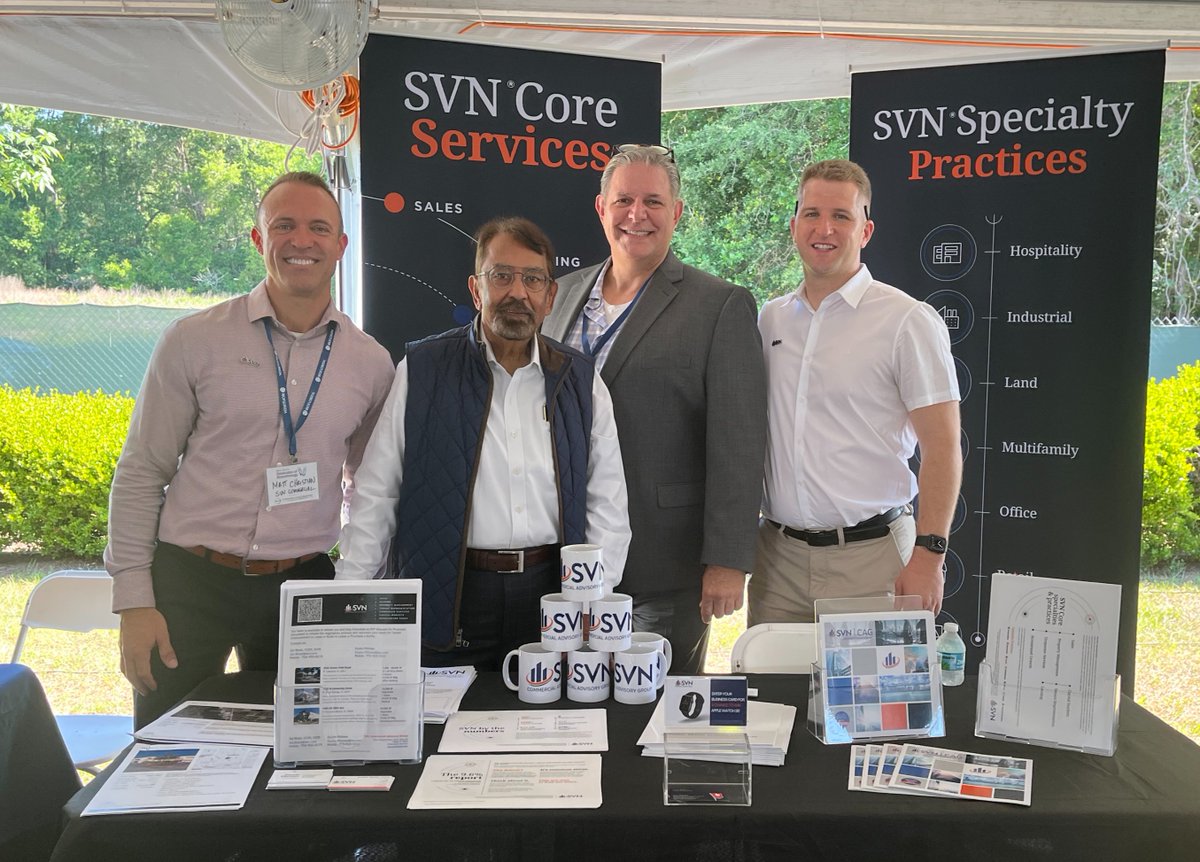 SVN_CAG's tweet photo. It was an honor to participate in @BioFlorida's biotechnology fair in Alachua County.
SVN Commercial Advisory Group is happy to assist in your commercial real estate needs.
#BioFlorida #svndifference #SVNCommercialAdvisoryGroup #Alachua #economicdevelopment #labormarket https://t.co/cKCnEdGZ9O