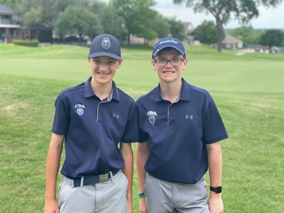 Congratulations to Collin County golfers Carson Brower &amp; Noah Gustovich for a fantastic showing at their first ever TAPPS State Golf Tournament this past week!