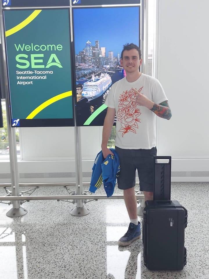 BigPurplePro's tweet photo. Sam has arrived safely in Seattle ready for PG Connects alongside the amazing TVG Events ✈️ https://t.co/hILlVybXya
