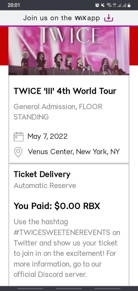 sonounafataa's tweet photo. LETS GOOO #TWICESWEETENEREVENTS https://t.co/6j2x7xJHTn