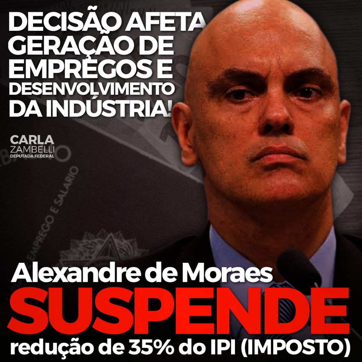 .<a href="/alexandre/">R.s</a> suspendeu parcialmente decreto que ampliava redução da alíquota do IPI de 25% para 35% em todo o país.

E quem paga a conta? O povo brasileiro. Ou seja, VOCÊ!