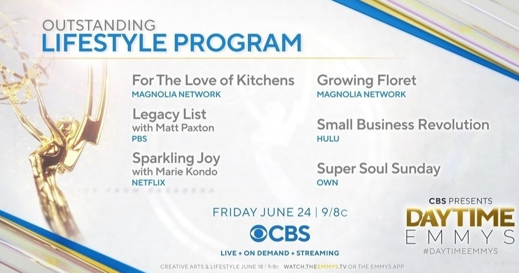 IamMattPaxton's tweet photo. It happened again, Legacy List with Matt Paxton has been nominated for another Daytime Emmy. Thanks specifically to our viewers, @myvpm, @ampublictv, @PBS, the cast, crew, @Wheatonmoving, @bekinsvanlines, and @firstlightcare. Also thanks to my partners at @goodwillintl and @aarp. https://t.co/7FL4euG43L