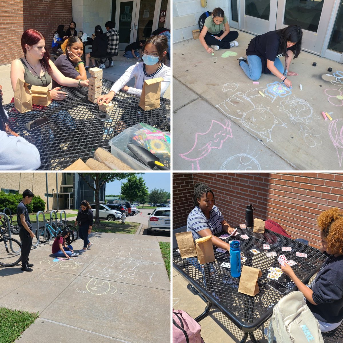 BGreenlhs's tweet photo. Once a seed is planted, we must provide care for it to grow! 🌻 #LHSCMH students enjoyed the outdoors today and challenged to go #techfree for one hour! #Success @lisdcte @LewisvilleHS 

#getoutside #vitamind #nophonechallenge https://t.co/KYZAd4i4xc