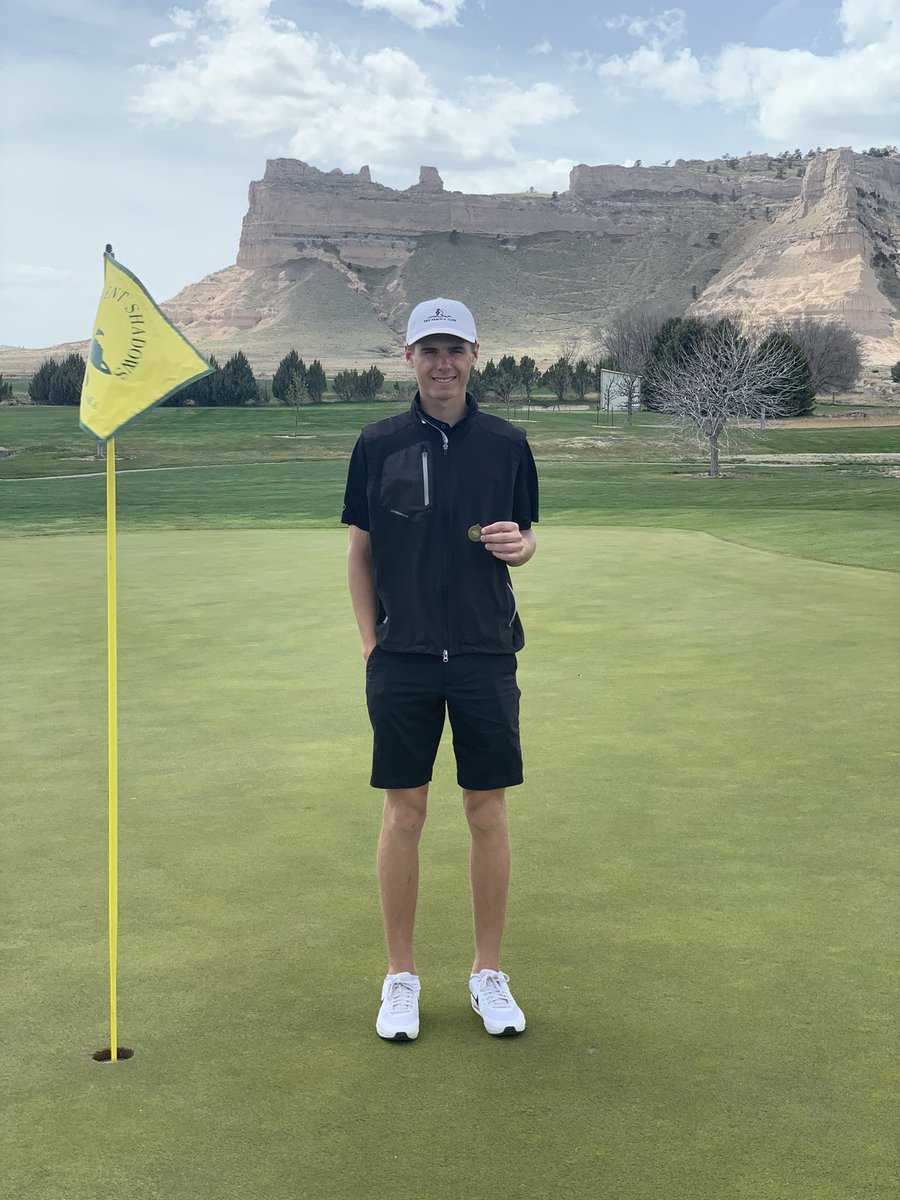 golf_tiger's tweet photo. Back 2 Back GNAC Champ! AND broke the school record with a 70! Go @BraydenSchram https://t.co/HVr59uS79q