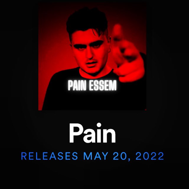 funny_essem's tweet photo. 🚨Pain by Essem Dropping May 20🚨 @essem_music 
#NewMusicFriday #essem #essemmusic #teamessem #essemfans #6ix9ine #IGOT7 #DeppVsHeard #SpotifyPremium #AppleMusic https://t.co/eSSWh5CFFH