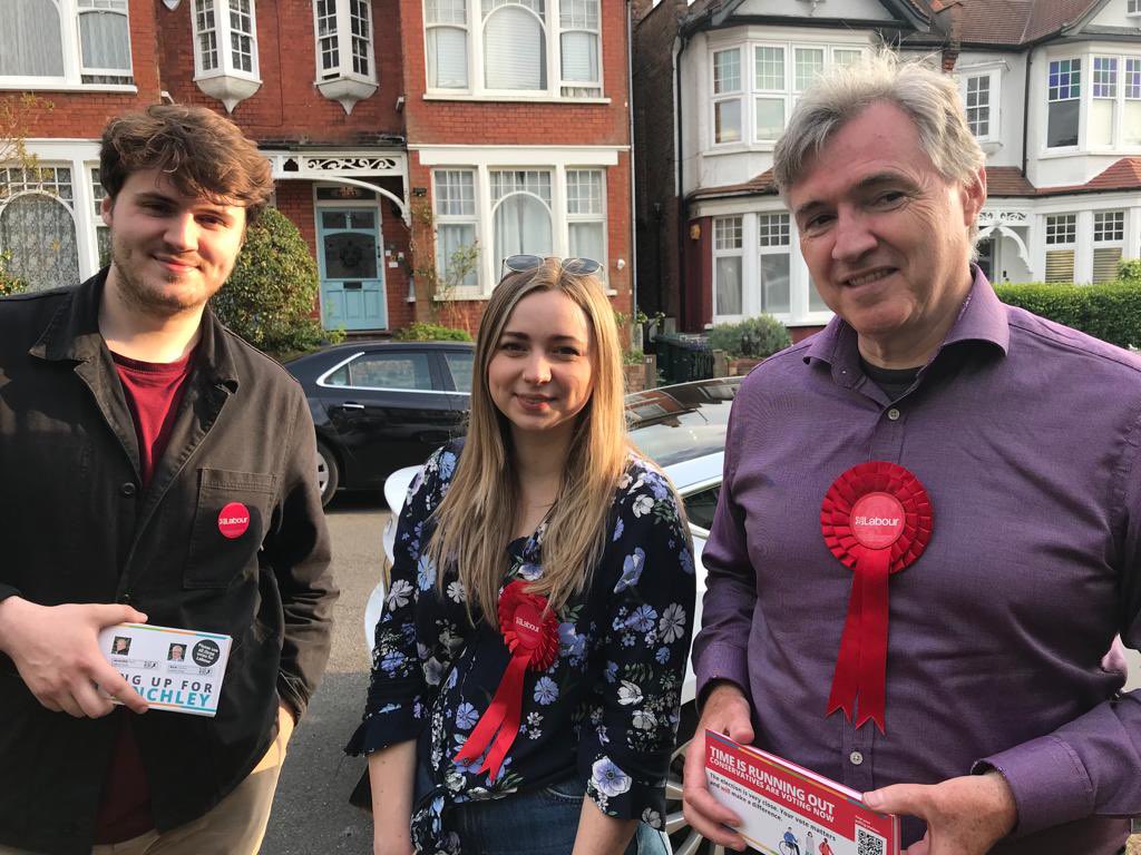 LucyK_Young's tweet photo. Congratulations to our new Child’s Hill Labour Councillors, @nigel_young1, @MatthewPerlberg, @GiuInnocenti and the rest of @BarnetLabour for a historic win! I couldn’t be prouder of all the hard work, dedication and thousands of steps Dad has put into the campaign! Very deserved! https://t.co/Rvzq1qiP6i