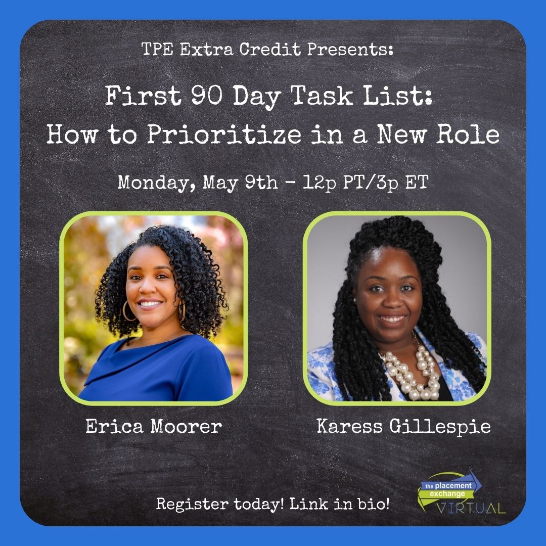 You got the job, moved to a new place and set up your office…now what? Let us guide you in planning the ultimate to-do list. We will share ways to clarify job expectations and understand key deliverables from your job description.

Register now at linktree.com/theplacementex…!