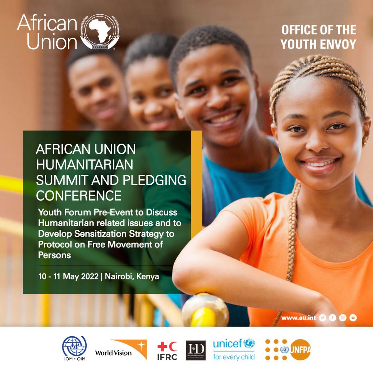 lilian_dodzo's tweet photo. World Vision is honoured to be participating in a #AfricaYouthLed Forum from 10 - 11 May, in collaboration with @AU_YouthEnvoy, @AU_HHS &amp; other partners to discuss #humanitarian issues affecting our continent. @WorldVisionEARO @WorldVision https://t.co/j9dFJa8puC