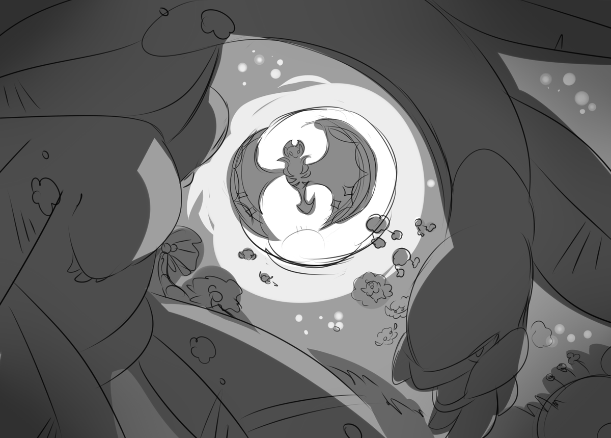 idk when i'll get to finish these, but have some pokemon card art WIPS of underrated pokemon in focus: minor (clefable), scorbunny (larvesta), toxicroak (stunfisk), tropius (+lunala) etc
lets play spot all the hidden pokemon lmao
