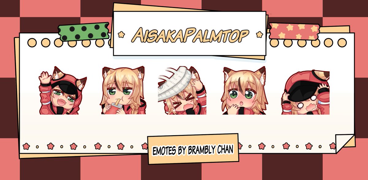 Thank you for ordering you emotes with me AidakaPalmtop💛

Want your own? Commission  me here:
ych.commishes.com/user/bramblych…

#commissionsopen  #Commission #illustration #digitalart #digitalartwork #AnimeArt  #YCH #BramblyArt