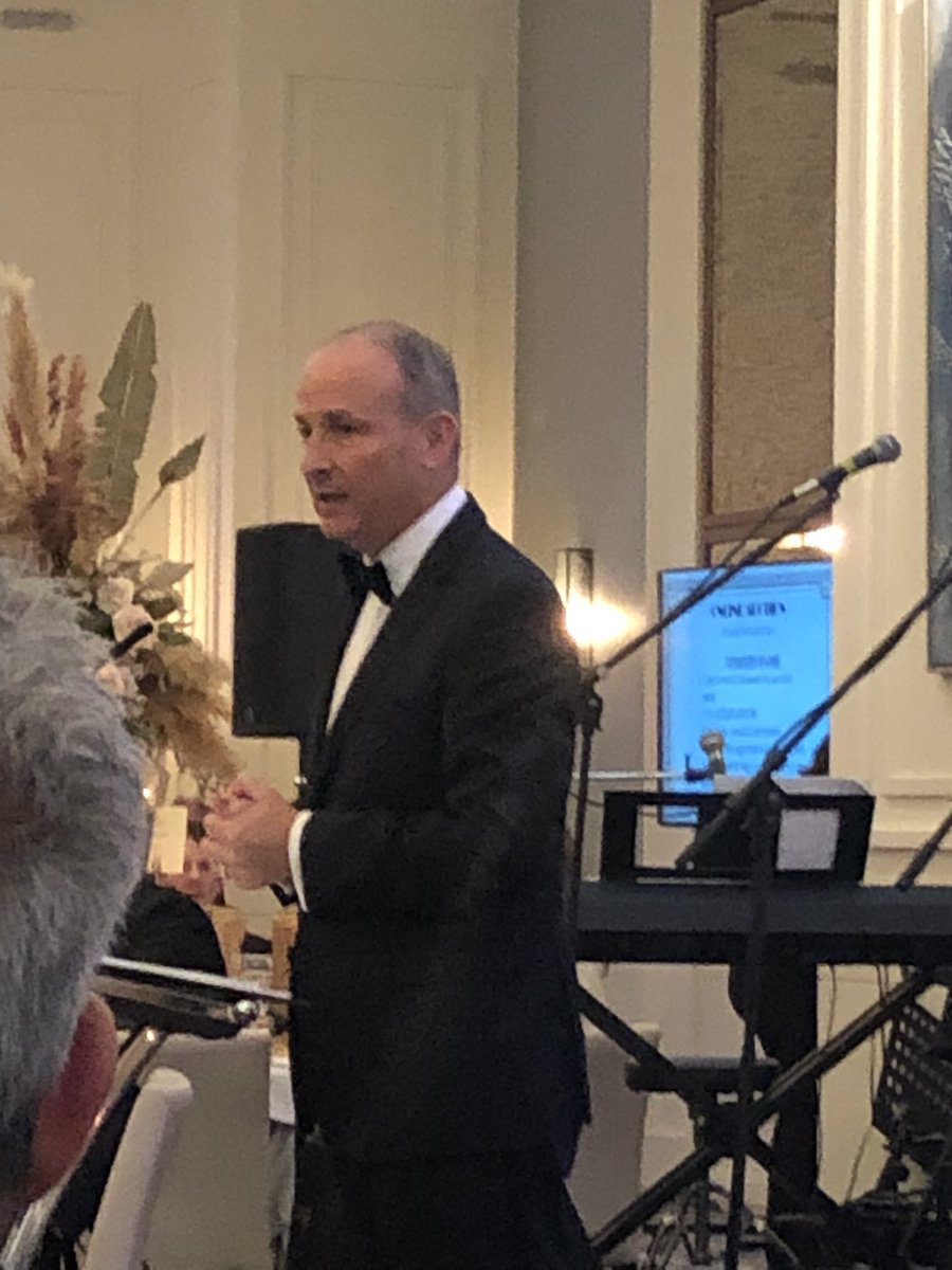 Rockwardine's tweet photo. Brilliant to have Taoiseach Micheal Martin talking at the Cork Simon Ball. https://t.co/U1FQxxph5Q