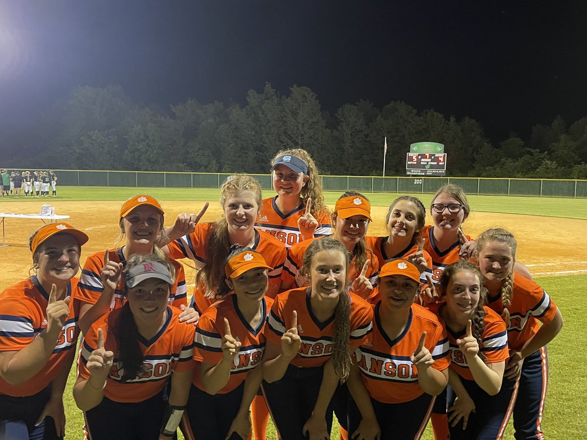camrynmartin21's tweet photo. For the first time in school history, Anson softball is the Conference Tournament Champions! So proud of this team! Next up, States! 🧡🧡@AnsonSoftball https://t.co/rLzgE5WTcF