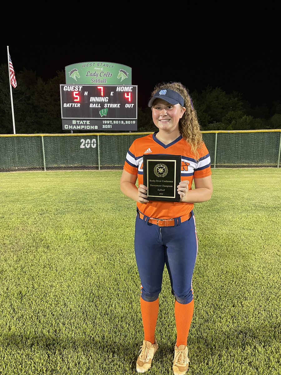 camrynmartin21's tweet photo. For the first time in school history, Anson softball is the Conference Tournament Champions! So proud of this team! Next up, States! 🧡🧡@AnsonSoftball https://t.co/rLzgE5WTcF