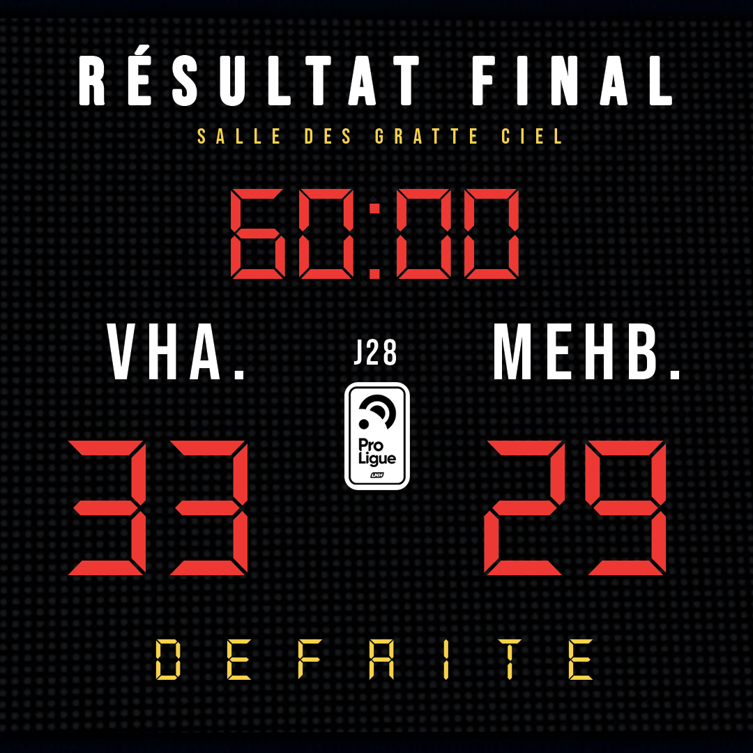 Comme au match aller, les Lions s'inclinent face à Villeurbanne 😥

Score final : 33 - 29

Une défaite qui fait mal pour les Lions. Rendez-vous vendredi, à Massy, pour redorer le blason à la maison face à Strasbourg.