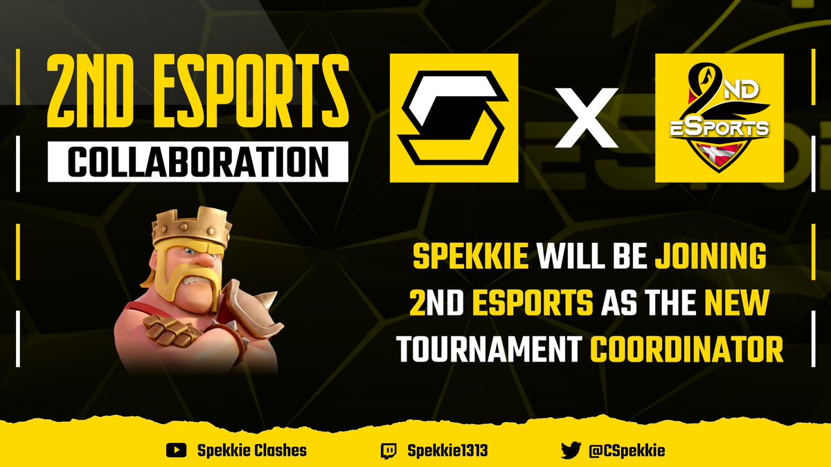 We are happy to announce that <a href="/CSpekkie/">Spekkie</a> have joined our team! Not as a player but as our Team Coordinator! We are sure that lots of you know him from the servers - he’s a great guy and knows how to handle whatever clash might through at us! Welcome mate! 😎👊🏼
