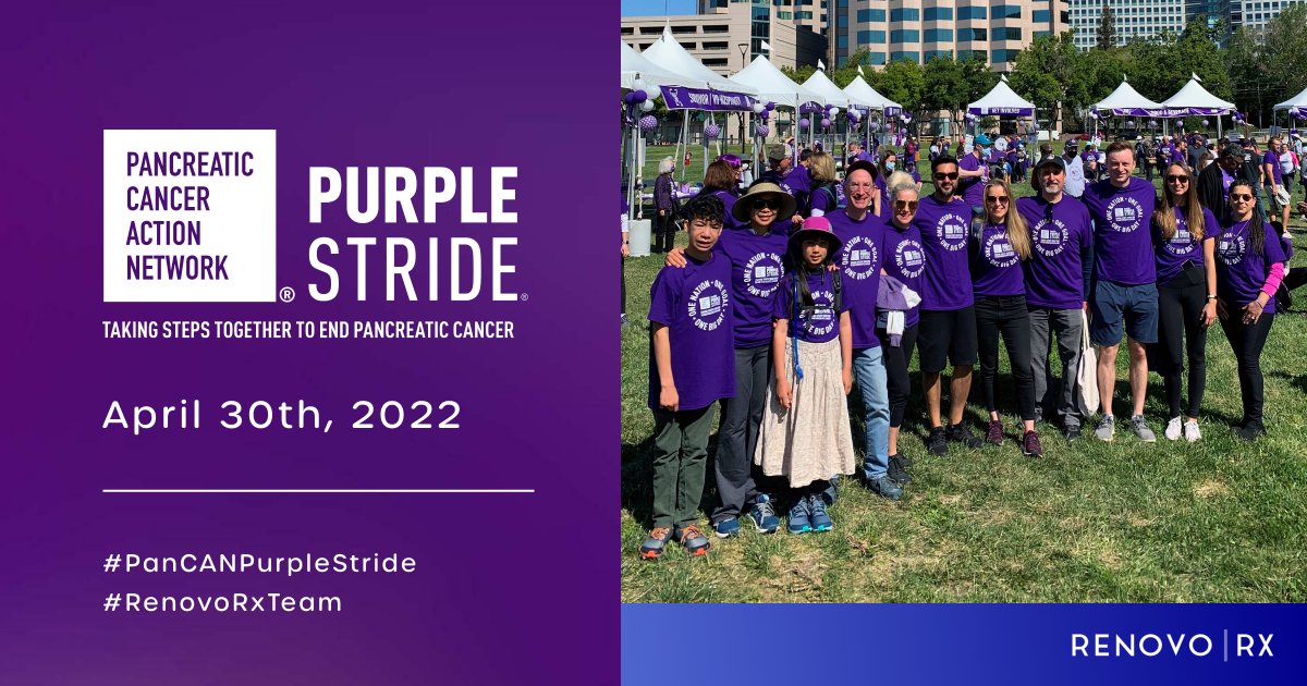 The #RenovoRxTeam is proud to have joined the <a href="/PanCAN/">PanCAN</a>'s PurpleStride last Saturday, raising funds/awareness to fight one of the deadliest cancers. To learn more on how we are taking steps to fight this disease, visit pancan.org and renovorx.com #PanCAN