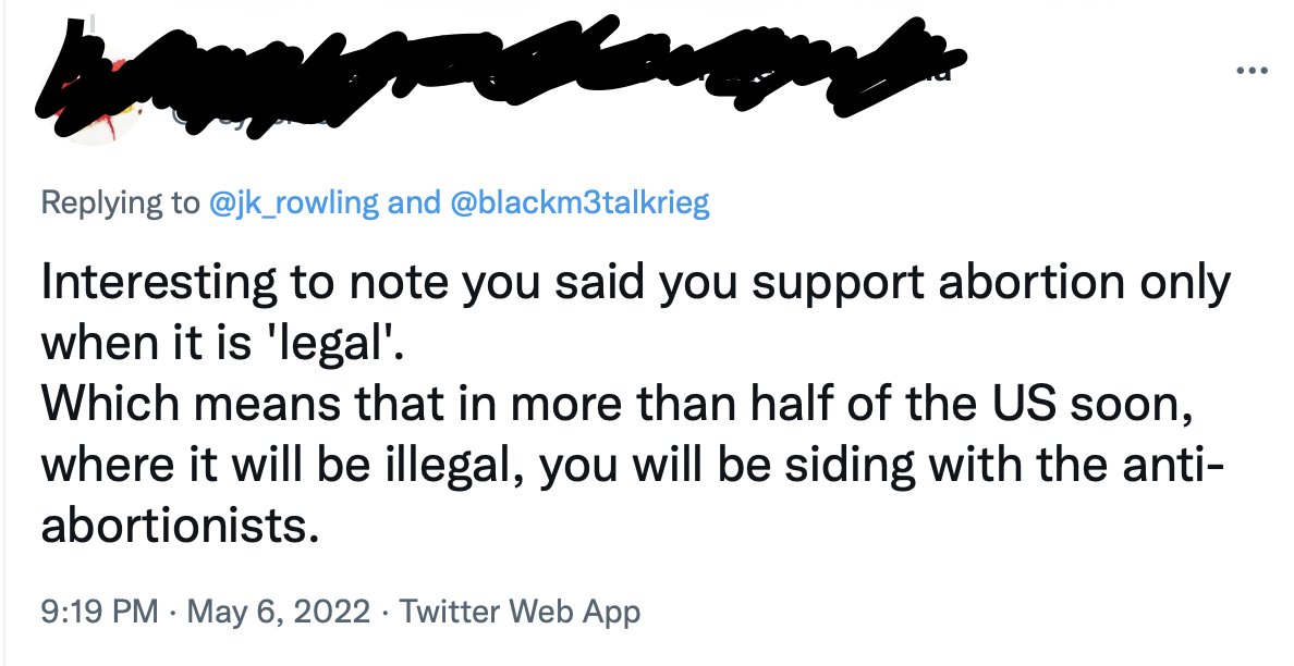 jk_rowling's tweet photo. Child, you're going to hurt yourself with all that mindless contortion you're doing. https://t.co/X3eyjagAai