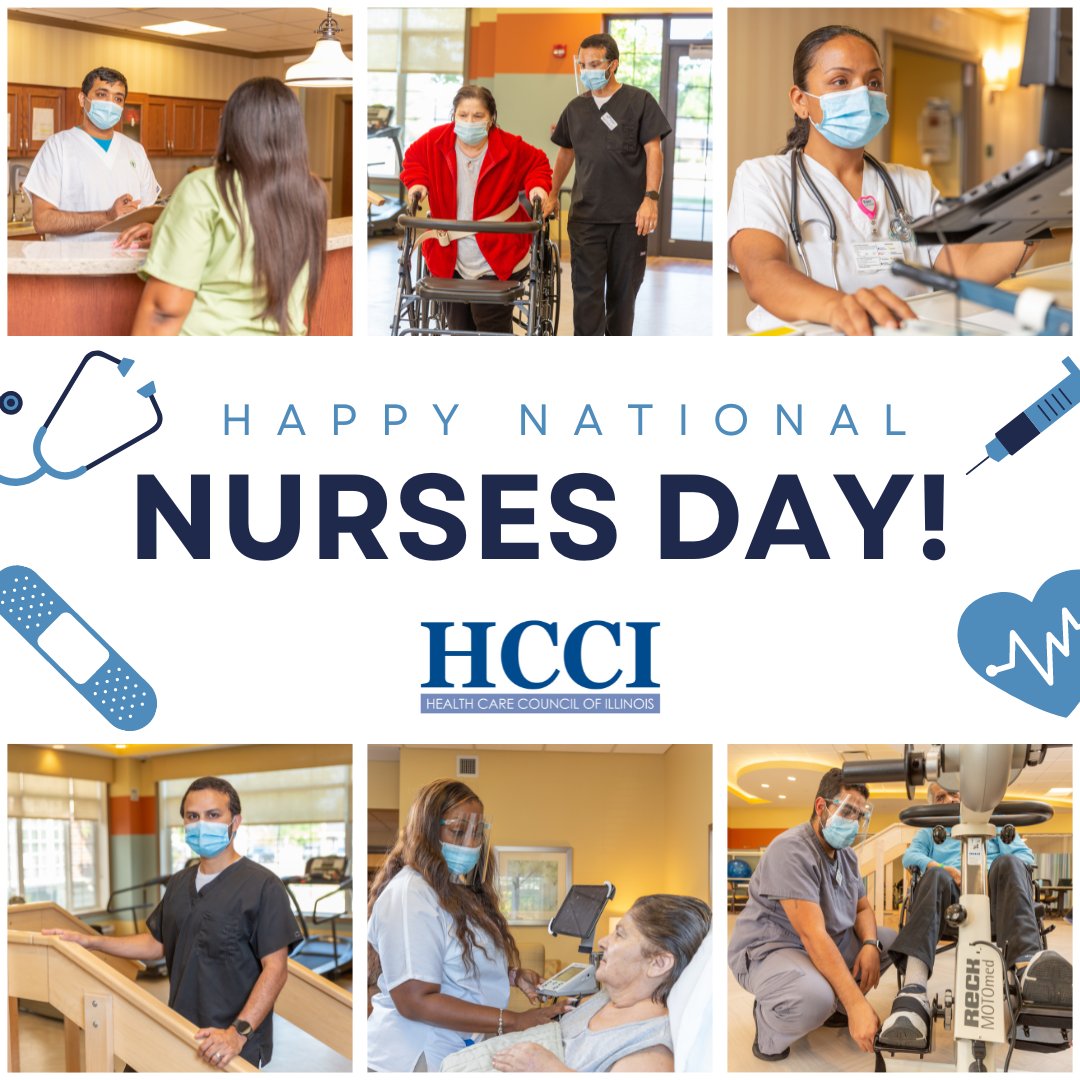 HCC_IL's tweet photo. Today and every day, we are grateful for the nurses and certified nursing assistants who work tirelessly caring for Illinois' elderly population. We can't thank these healthcare heroes enough for the selflessness and dedication they bring to their profession! #nursesday https://t.co/qJh2p5c877
