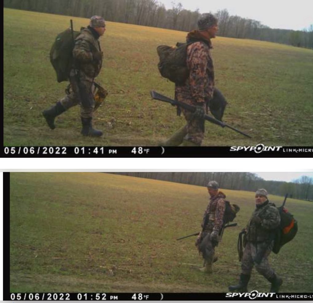 champbuck's tweet photo. **TRESPASSERS STINK**
          PLEASE RETWEET

Anyone in the Calhoun Co MI area care to RT to see if we can find out who these water logged, trespassing, so-called turkey hunters from today may be? Any help appreciated! https://t.co/LQybdKQaxQ