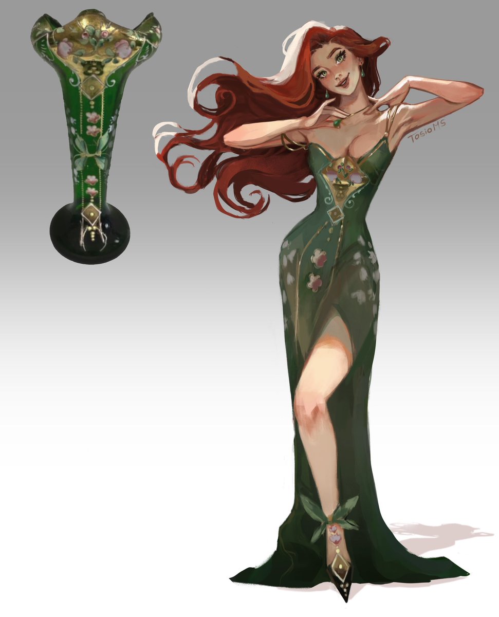 _tasiams's tweet photo. poison ivy inspired by this vase https://t.co/JDaLDwZbY2