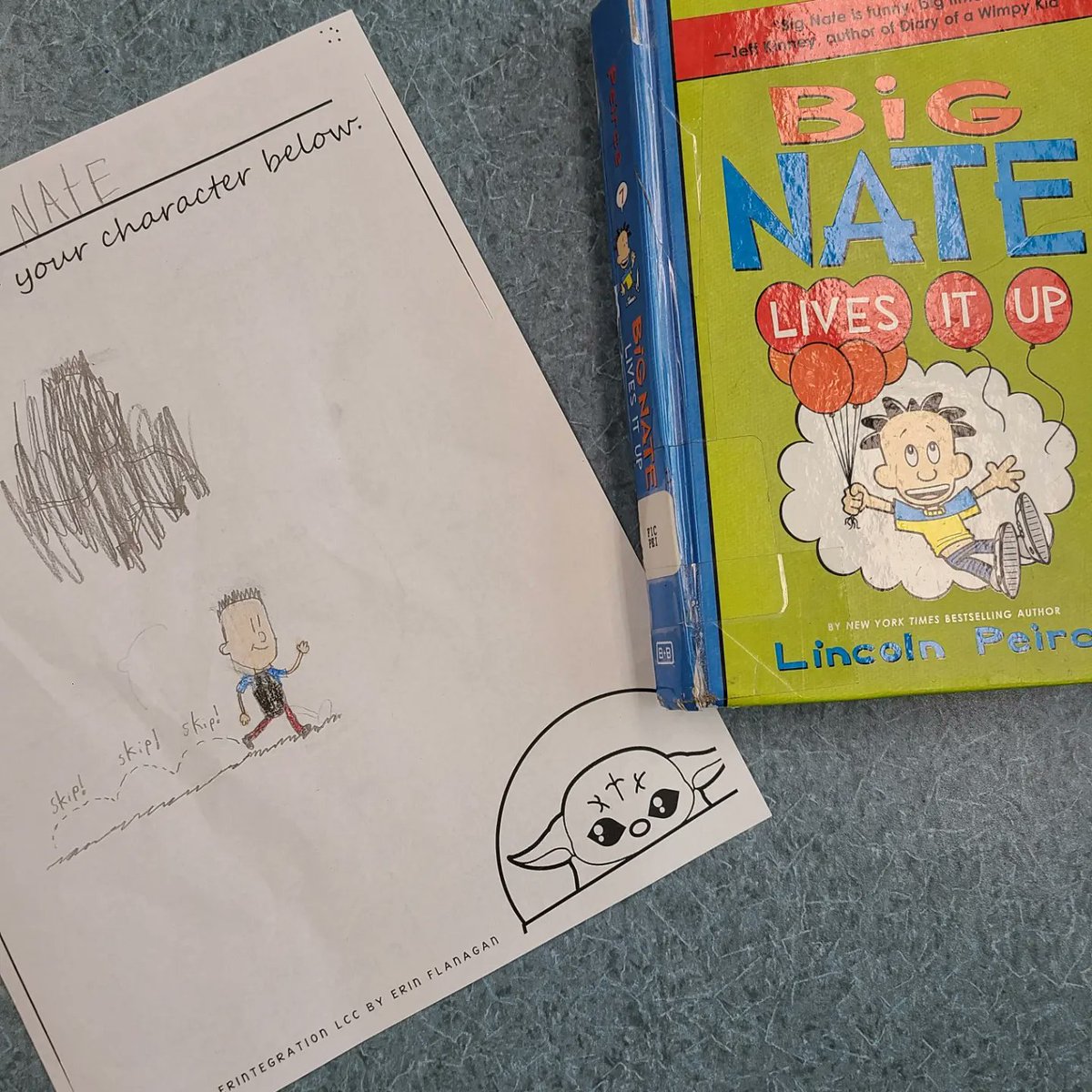knsmediacenter's tweet photo. A fun lesson in 3rd grade this week for a nice break from testing. Create a "baby" version of your favorite book character. https://t.co/P6DcqsRn5f
