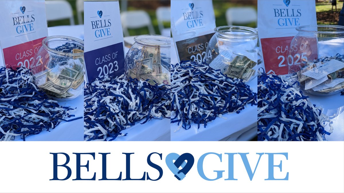 BellarmineBells's tweet photo. Happy Fry-day! We kicked off #BellsGive today with our curly fry giveaway and the Bells on campus have really shown up so far. The Class of 2024 has taken the lead in student donations, but 2023 is not far behind.🔔💙#GoBells #BellForOthers https://t.co/75xM1CFBc6
