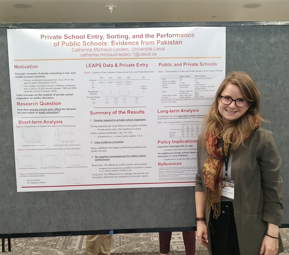 CMichaudLeclerc's tweet photo. I truly enjoyed discussing my paper at #SOLE2022. Thank you everyone who stopped by my poster presentation! https://t.co/V244mUK5Kj