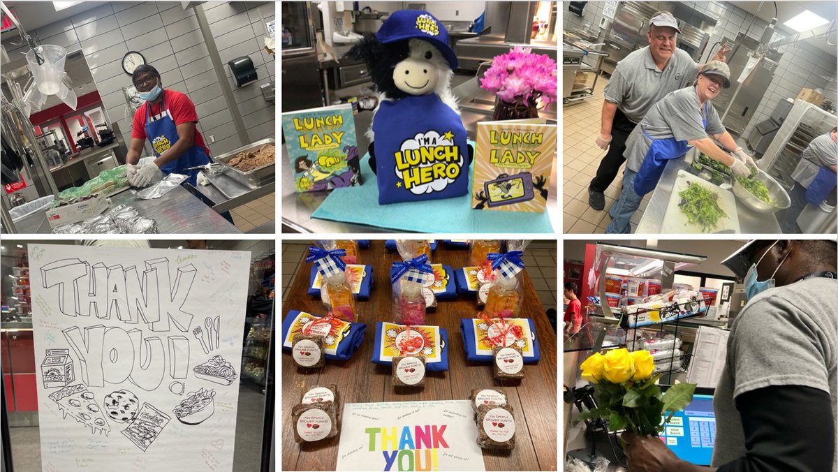 CISDNutrition's tweet photo. Happy School Lunch Hero Day to our Child Nutrition Staff! Through supply chain issues and product shortages, they have persevered to make the impossible, possible. You are all real-life SUPERHEROS! THANK YOU! #SchoolLunchHeroDay #SLHD22 #CISDStrongerTogether #RealSchoolFood https://t.co/8L5VNFaivD