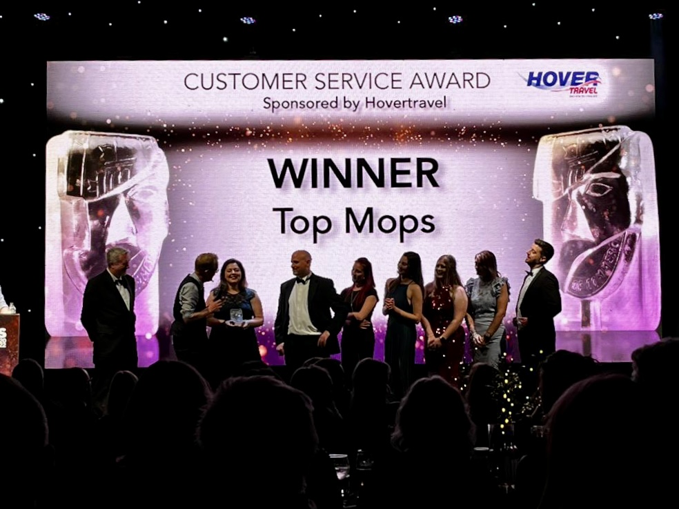 We won!! Customer Service Award at tonight’s IW Chamber Awards being held at Cowes Yacht Haven.

Well done to our fellow nominees and we’ll done to all of our staff. We couldn’t do this without you.

#winners #customerservice #iwchamber #businessawards #contractcleaning #topmops