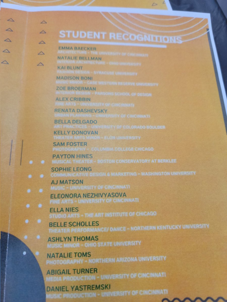 The first ever Sycamore High School Fine Arts signing.  Congrats to all!!!!!  We also have several students that couldn't make it today so be on the lookout to showcase them next week.