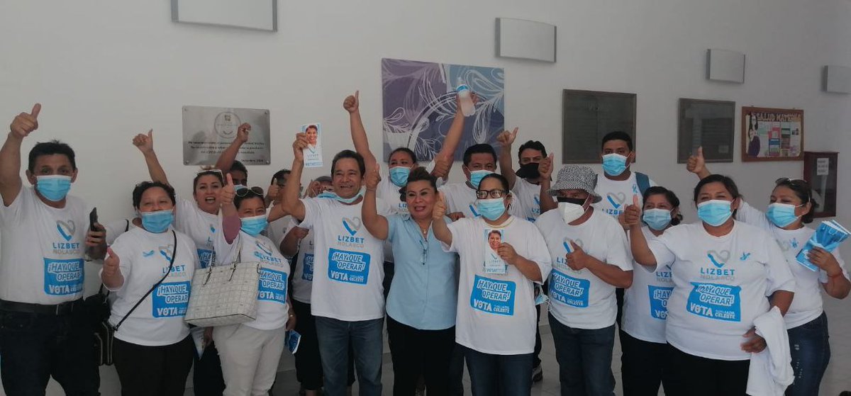 LizbetNolascoT's tweet photo. Agradezco a los compañeros y compañeras del Hospital de Xpujil que me han brindado su apoyo y su confianza, llegó el momento de que juntos y en equipo vayamos por el cambio en la sección 47.
#PlanillaAzulCeleste
#LizbetNolasco
#HayQueOperar
#SNTSASección47 https://t.co/TC6qhredCs