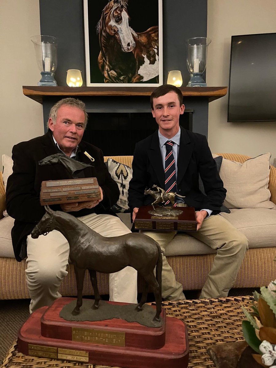 millbernasconi's tweet photo. The #SconeHorseFestival awards have been announced overnight 🐴🏆🎉James Balfie is the 2022 SHF VIP, Tyler Kelly is the Young Achiever and 13yo ASH ‘Efficient’ is the Horse of the Year (sadly not pictured at the awards 🐎). #Scone #SHF2022 @ASH_Society 📸Mandy Kennedy https://t.co/kHPVuijDPF
