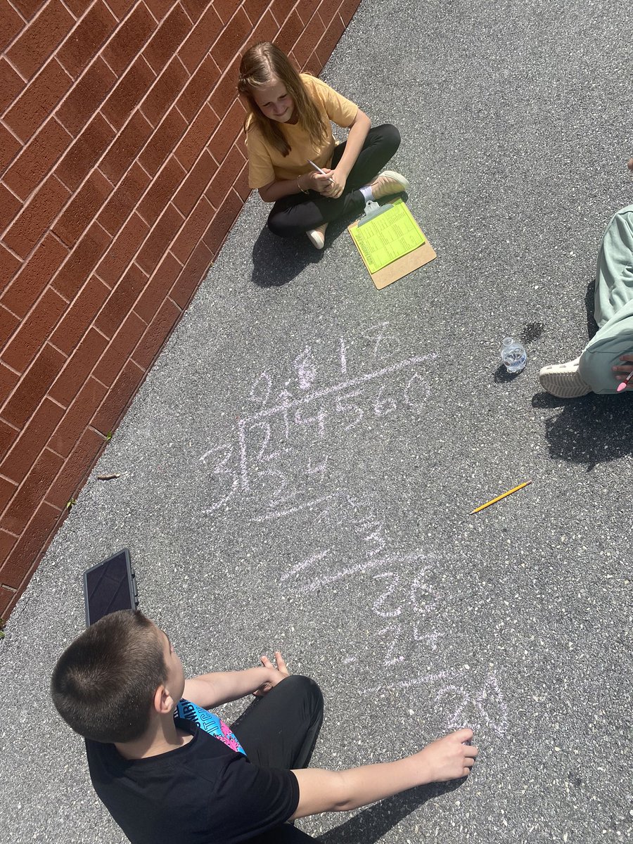 MrsReinhard5th's tweet photo. Scenes from out math scavenger hunt yesterday! https://t.co/hY4wU6CHud