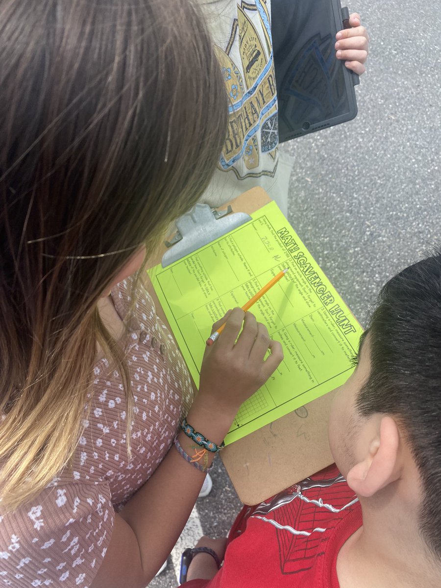 MrsReinhard5th's tweet photo. Scenes from out math scavenger hunt yesterday! https://t.co/hY4wU6CHud