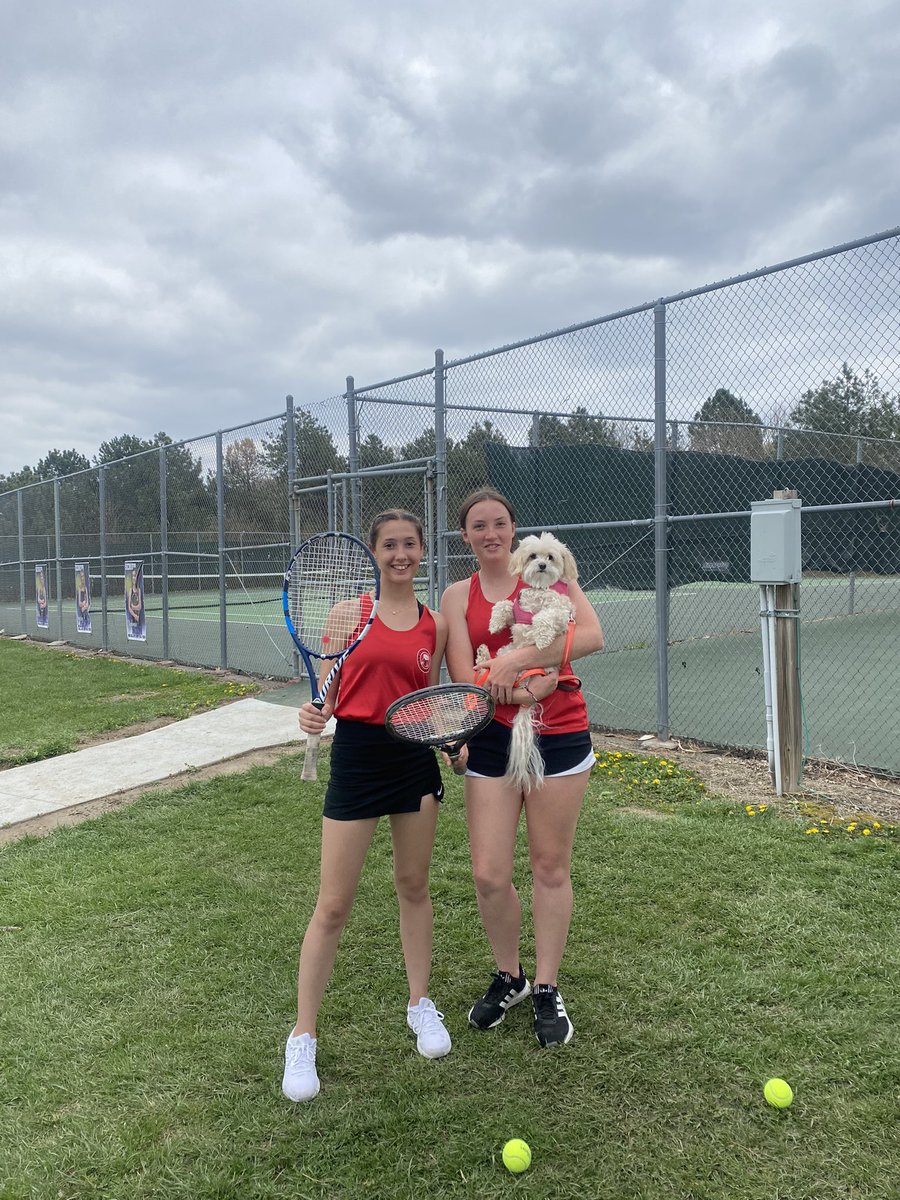 Kamille and Lexi got first at #2 doubles. #ramnation