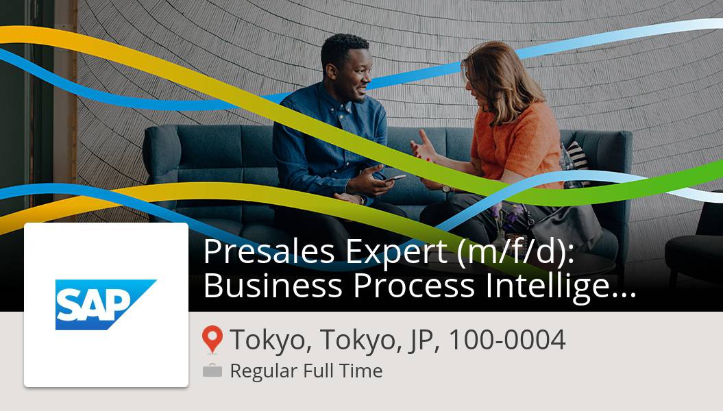 TechTalentTina's tweet photo. Apply now to work for #SAP as Presales #Expert (m/f/d): Business Process #Intelligence! (#TokyoTokyoJP1000004) #job https://t.co/1gKtr6TaoY #JobsAtSAP https://t.co/uMN5HO0zAx