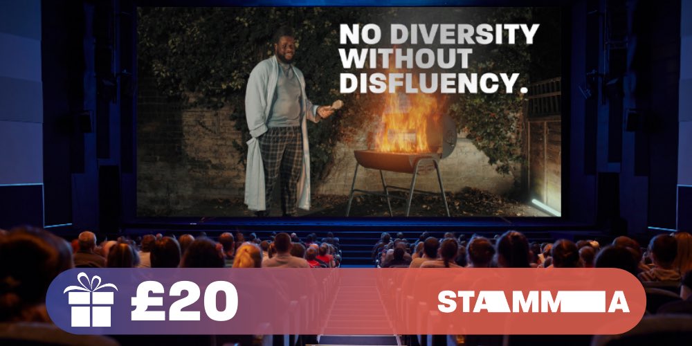 UKDSN's tweet photo. Donate £20 to help us change public perceptions of stammering, like with our #NotJustOneDay trailer, being shown at thousands of cinemas across the UK. https://t.co/ulfZOdYSkH