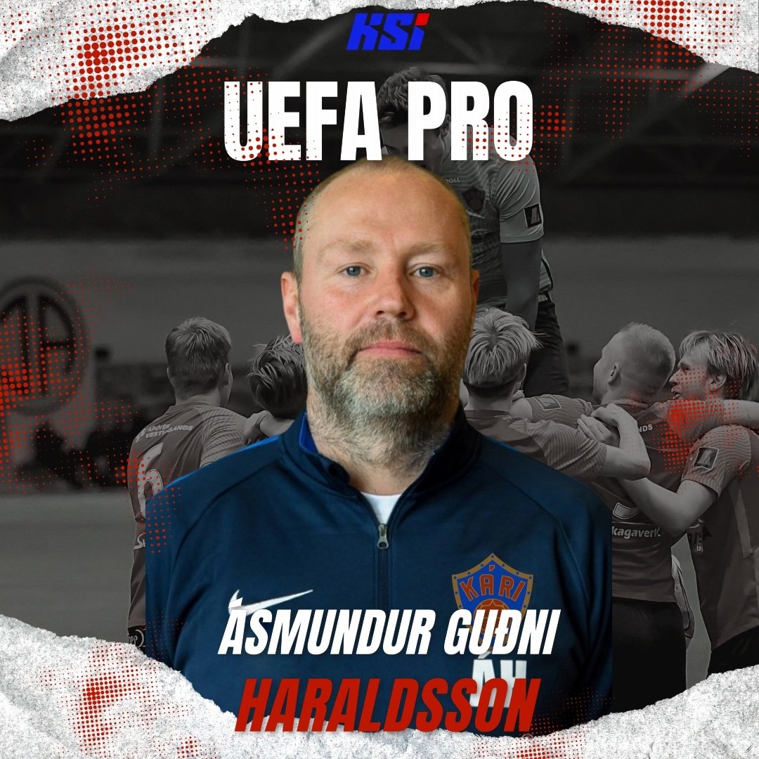 KSÍ útskrifaði á dögunum þjálfara með KSÍ Pro/UEFA Pro þjálfararéttindi, en 19 þjálfarar sátu námskeiðið. 

Ási Haralds þjálfari Kára var einn af þeim 19 sem útskrifuðust.
Við óskum Ása innilega til hamingju með Pro þjálfaragráðuna 🥳
<a href="/AstriPodcast/">Ástríðan Podcast</a> <a href="/Fotboltinet/">Fótbolti.net</a>