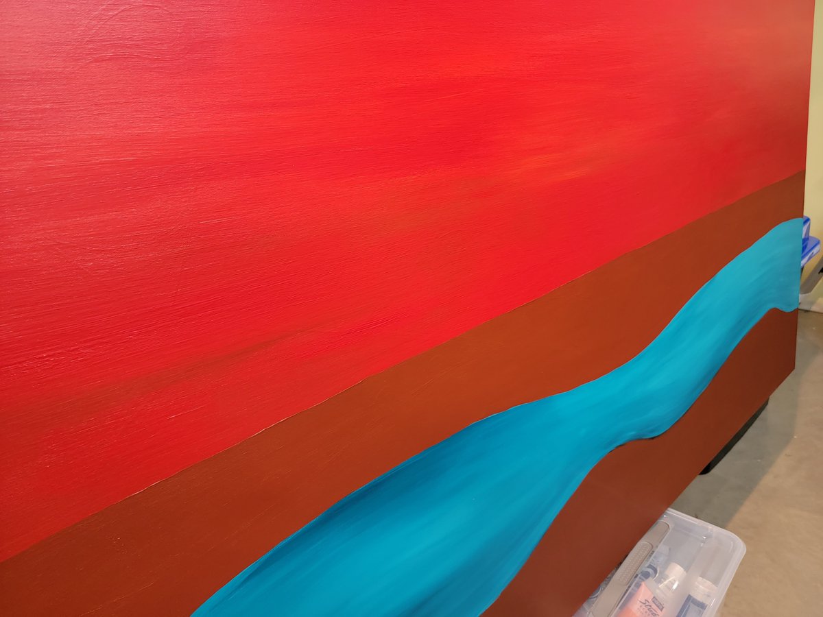 Mel7Labrador's tweet photo. I can't show you the end product because it's a surprise, but this VERY large piece is making its way to @AcadiaU this weekend where it will have a home with some awesome folks. @SuretteTanya #art #mikmaq #lmug #kespukwitk #ArtistOnTwitter https://t.co/bqeejd1Qla