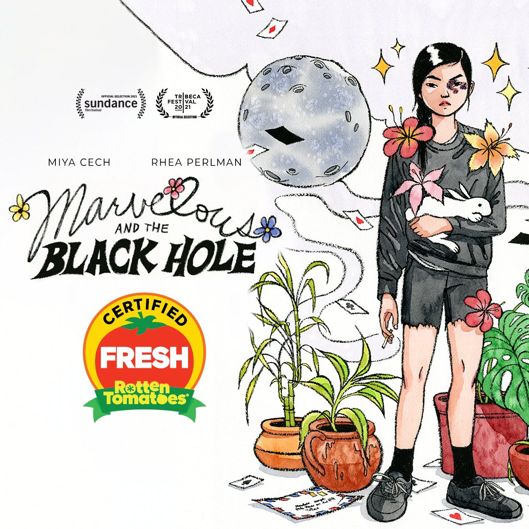 “A film about how creativity can carry us through the toughest of times” - <a href="/RifewithKatie/">Katie Rife</a> <a href="/ebertvoices/">RogerEbert.com</a> 

“Equal parts edgy, whimsical, charming, and gritty” - <a href="/Pet_rana/">Petrana 冰冰 Radulovic</a> <a href="/Polygon/">Polygon</a> 

Watch MARVELOUS AND THE BLACK HOLE tonight, On Demand, Digital + theaters! Bit.ly/marvelousandth…